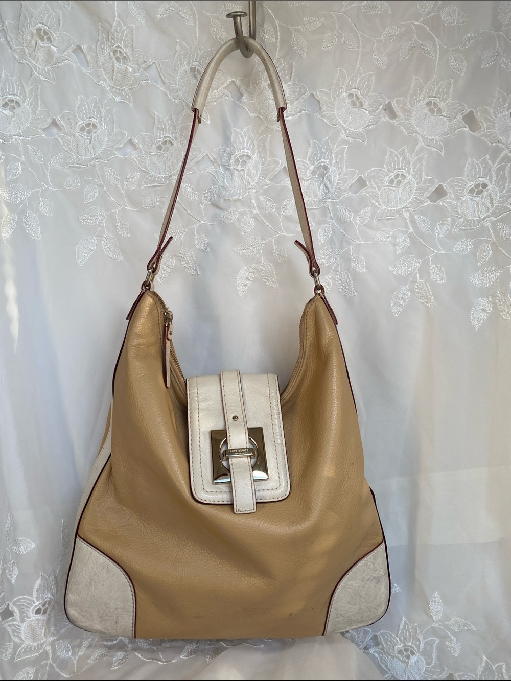 kate spade Susanna Easton Anisha Leather Shoulder Hobo Bag Purse